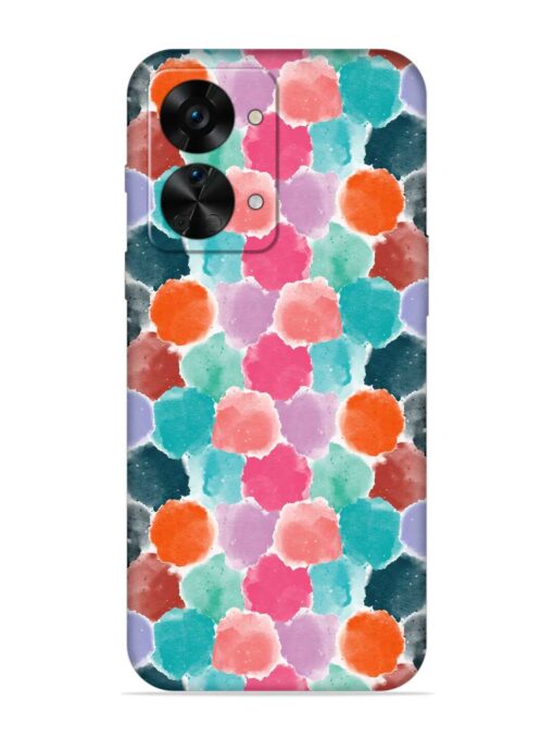 Colorful Seamless Pattern Embossed Soft Silicone Case for Oneplus Nord 2T (5G) Zapvi