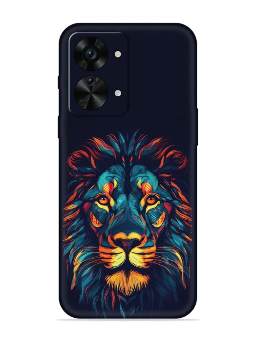 Colorful Lion Embossed Soft Silicone Case for Oneplus Nord 2T (5G) Zapvi