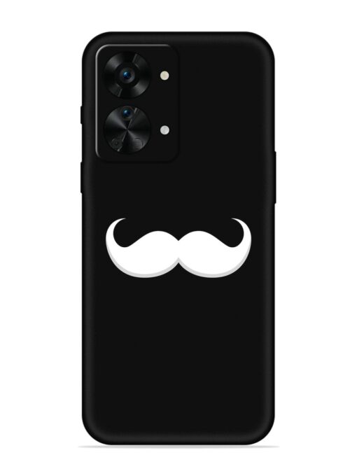 Mustache Vector Embossed Soft Silicone Case for Oneplus Nord 2T (5G) Zapvi