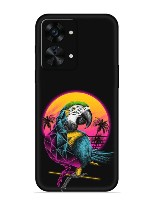 Rad Parrot Embossed Soft Silicone Case for Oneplus Nord 2T (5G)