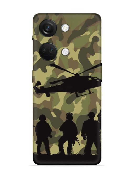 Army Heros Embossed Soft Silicone Case for Oneplus Nord 3 (5G) Zapvi