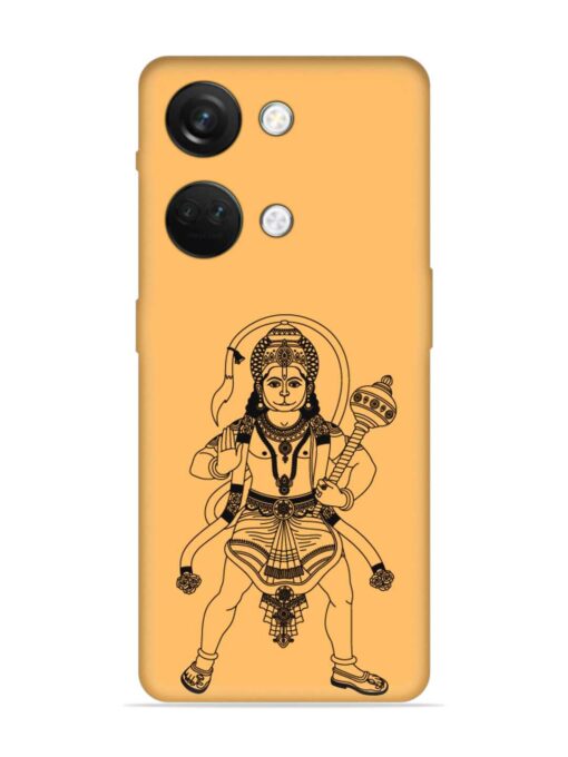 Indian God Hanuman Embossed Soft Silicone Case for Oneplus Nord 3 (5G) Zapvi