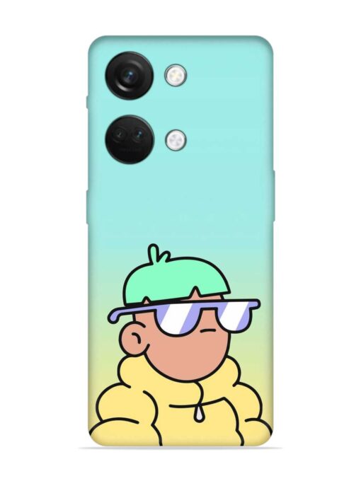 Doodles Cool Character Embossed Soft Silicone Case for Oneplus Nord 3 (5G) Zapvi