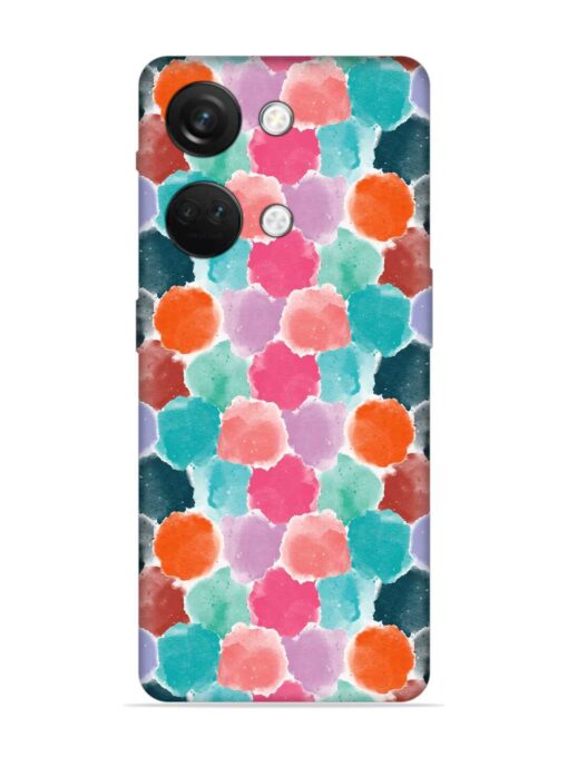 Colorful Seamless Pattern Embossed Soft Silicone Case for Oneplus Nord 3 (5G) Zapvi