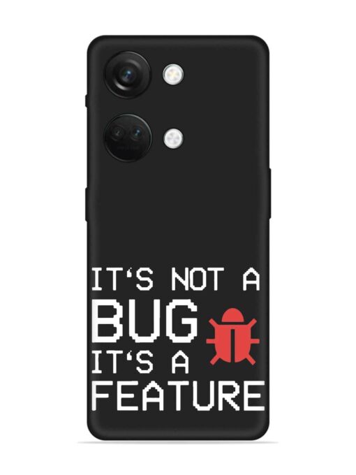 Not Bug Feature Embossed Soft Silicone Case for Oneplus Nord 3 (5G)