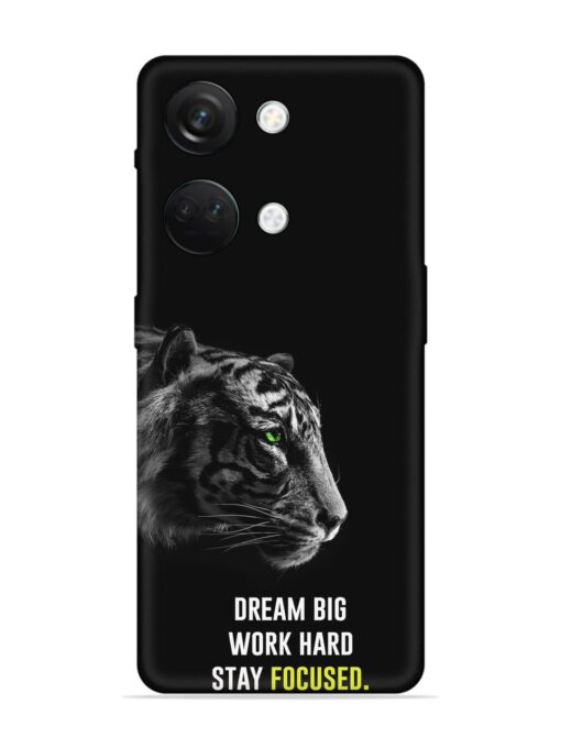 Dream Big Work Hard Embossed Soft Silicone Case for Oneplus Nord 3 (5G)