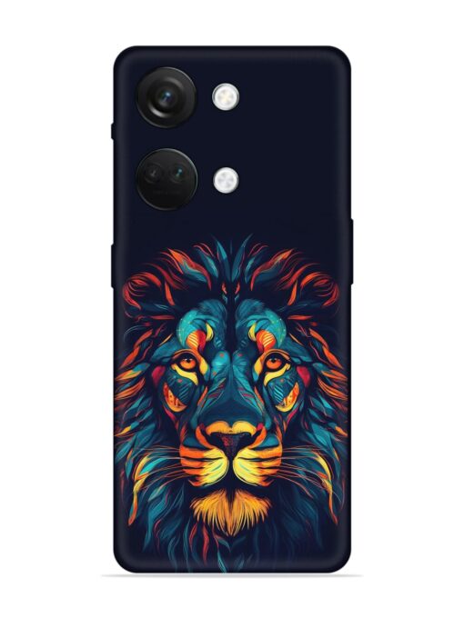 Colorful Lion Embossed Soft Silicone Case for Oneplus Nord 3 (5G) Zapvi