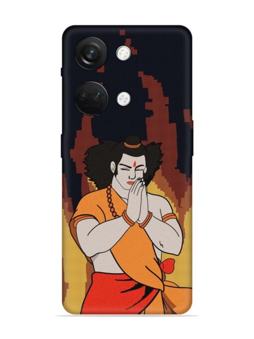 Shree Ram Vector Embossed Soft Silicone Case for Oneplus Nord 3 (5G) Zapvi