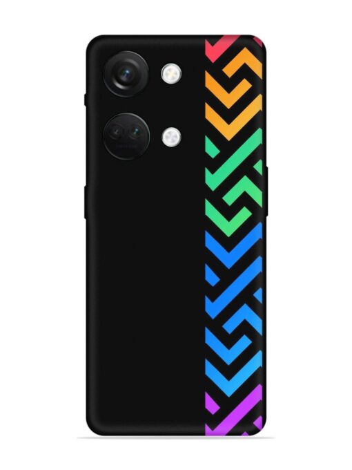 Colorshape Stripes Embossed Soft Silicone Case for Oneplus Nord 3 (5G) Zapvi