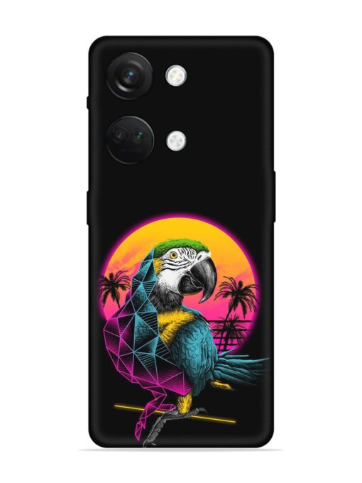 Rad Parrot Embossed Soft Silicone Case for Oneplus Nord 3 (5G)