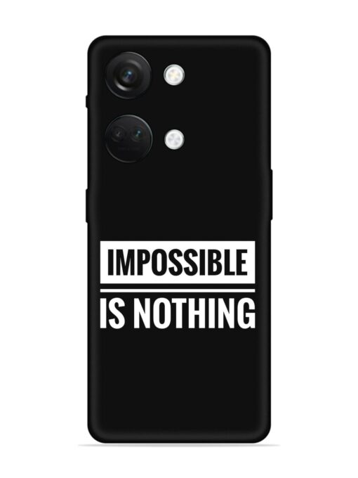 Impossible Is Nothing Embossed Soft Silicone Case for Oneplus Nord 3 (5G) Zapvi