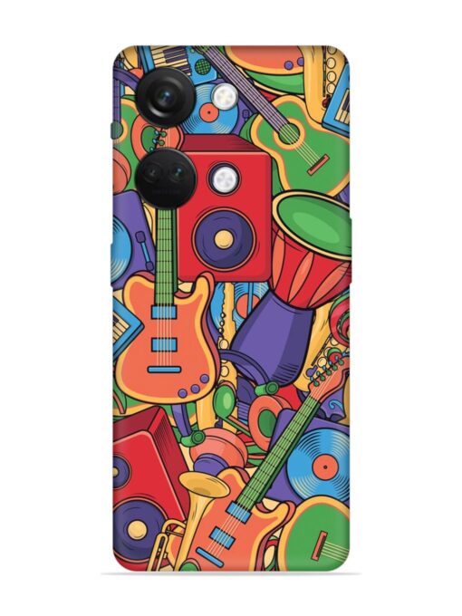 Colorful Music Art Embossed Soft Silicone Case for Oneplus Nord 3 (5G) Zapvi