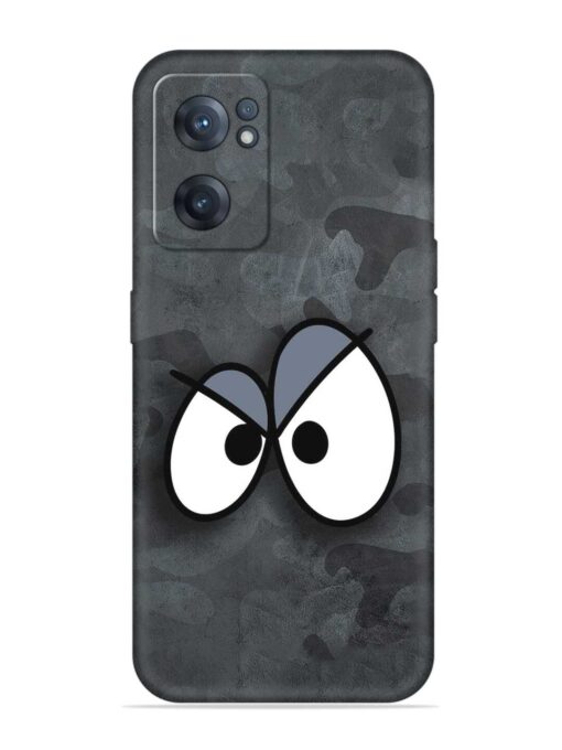 Big Eyes Night Mode Embossed Soft Silicone Case for Oneplus Nord Ce 2 (5G) Zapvi