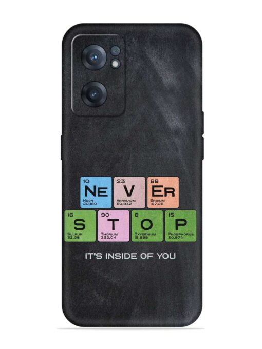 Never Stop It'S Inside Of You Embossed Soft Silicone Case for Oneplus Nord Ce 2 (5G)