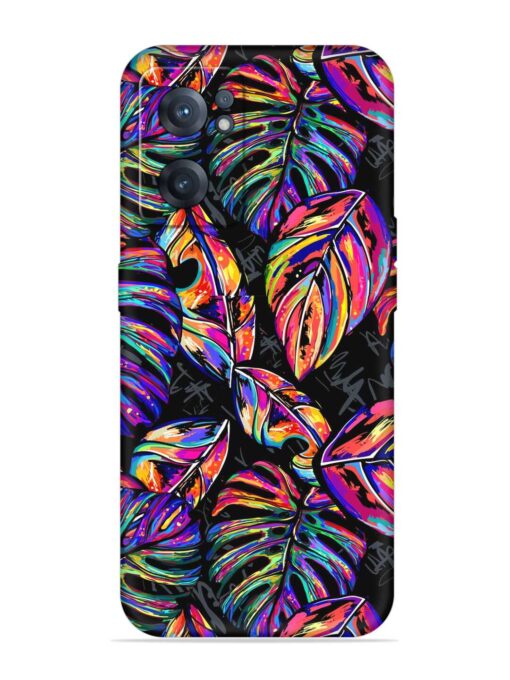 Tropical Seamless Vector Embossed Soft Silicone Case for Oneplus Nord Ce 2 (5G)