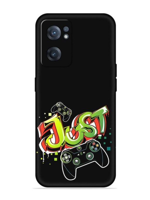 Graffiti Gamepad Illustration Embossed Soft Silicone Case for Oneplus Nord Ce 2 (5G) Zapvi