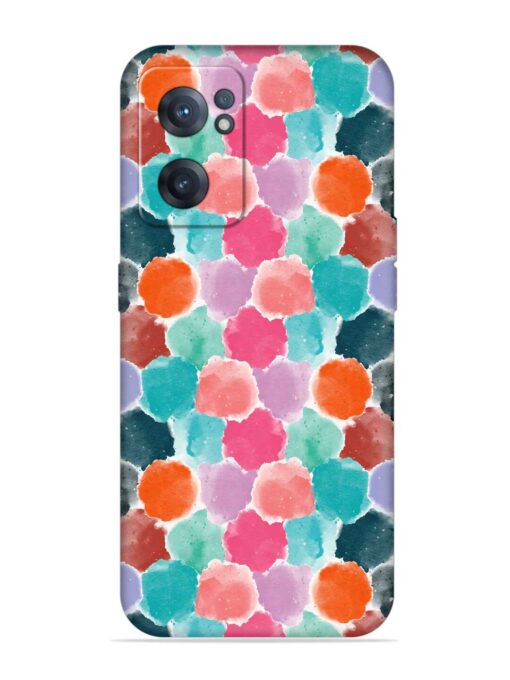 Colorful Seamless Pattern Embossed Soft Silicone Case for Oneplus Nord Ce 2 (5G) Zapvi