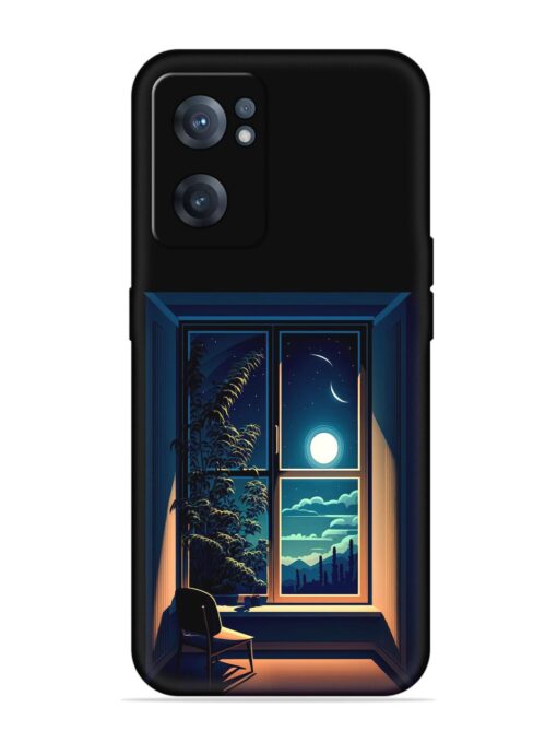 Night View At Window Embossed Soft Silicone Case for Oneplus Nord Ce 2 (5G)