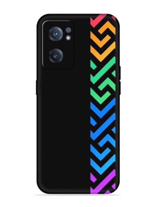 Colorshape Stripes Embossed Soft Silicone Case for Oneplus Nord Ce 2 (5G)