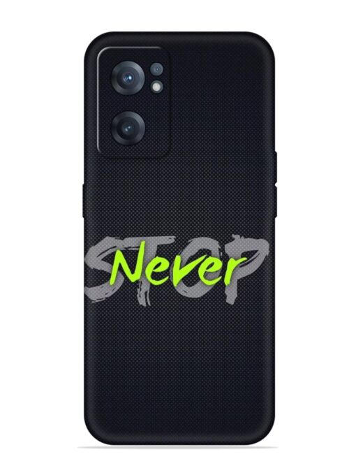 Never Stop Embossed Soft Silicone Case for Oneplus Nord Ce 2 (5G)