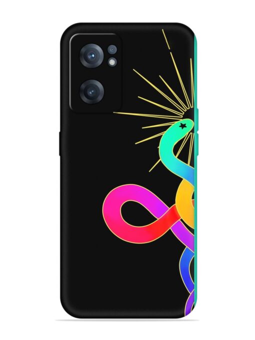 Art Geometric Abstraction Embossed Soft Silicone Case for Oneplus Nord Ce 2 (5G)