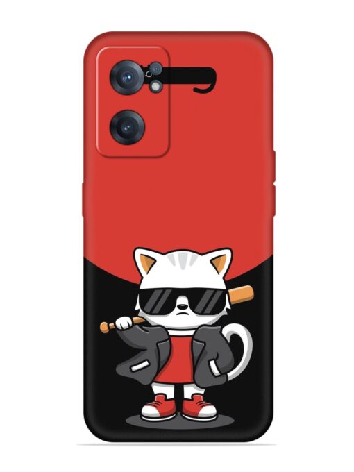 Cool Little Bear Cartoon Embossed Soft Silicone Case for Oneplus Nord Ce 2 (5G)