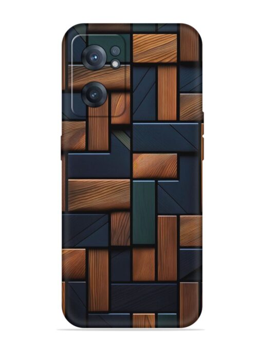 Wooden Background Cubes Embossed Soft Silicone Case for Oneplus Nord Ce 2 (5G)