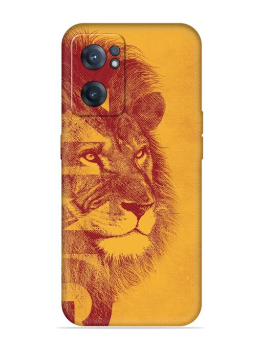 Gold Lion Crown Art Embossed Soft Silicone Case for Oneplus Nord Ce 2 (5G)