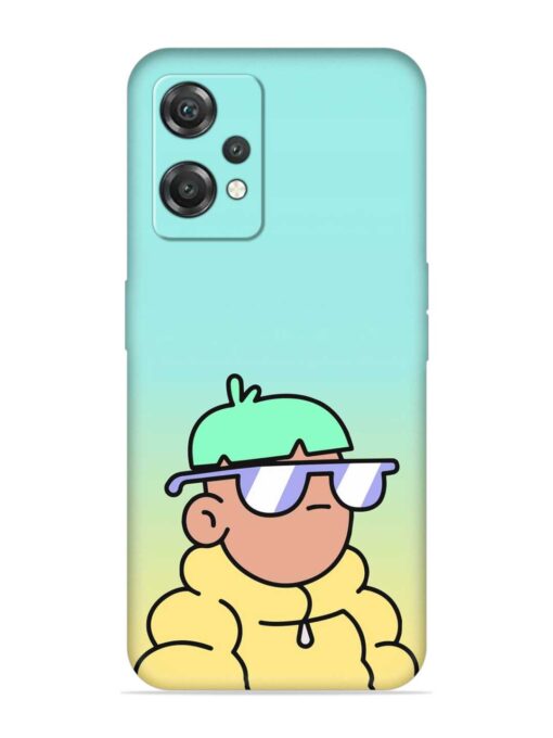 Doodles Cool Character Embossed Soft Silicone Case for Oneplus Nord Ce 2 Lite (5G) Zapvi