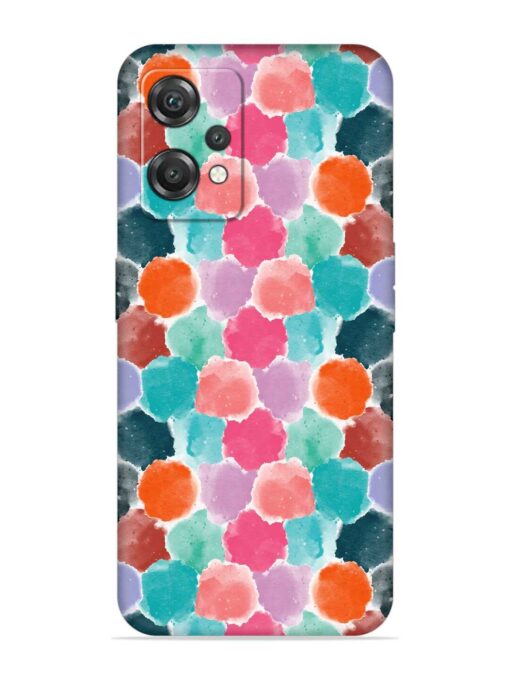 Colorful Seamless Pattern Embossed Soft Silicone Case for Oneplus Nord Ce 2 Lite (5G)