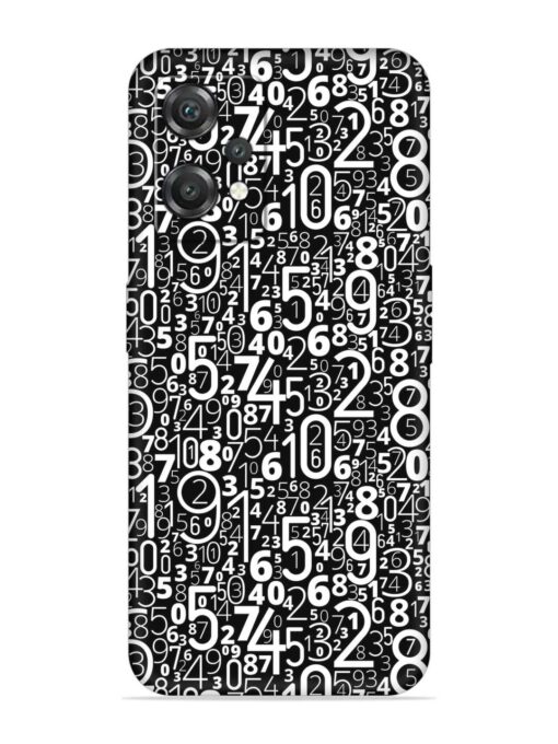 Many Numbers Different Embossed Soft Silicone Case for Oneplus Nord Ce 2 Lite (5G) Zapvi