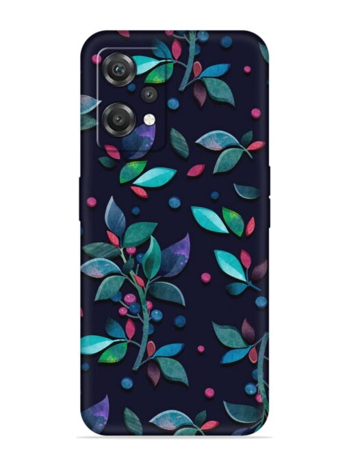 Decorative Watercolor Flower Embossed Soft Silicone Case for Oneplus Nord Ce 2 Lite (5G) Zapvi