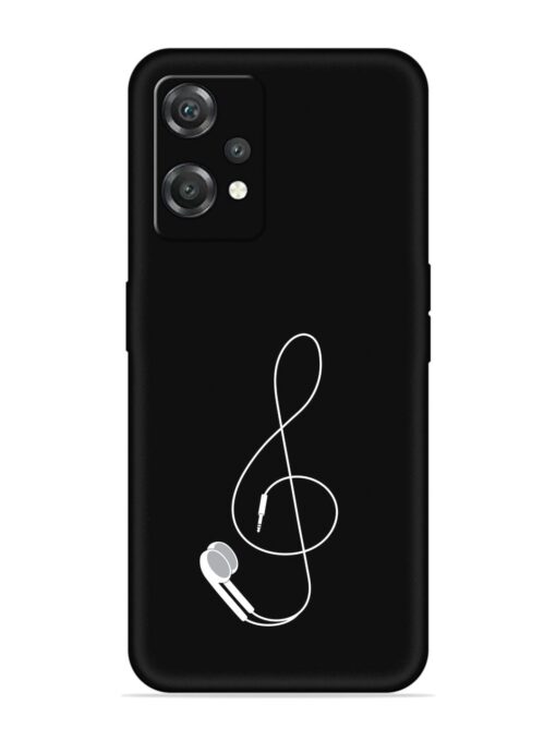 Music Earphone Vector Embossed Soft Silicone Case for Oneplus Nord Ce 2 Lite (5G) Zapvi