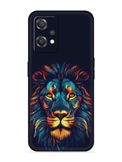 Colorful Lion Embossed Soft Silicone Case for Oneplus Nord Ce 2 Lite (5G) Zapvi