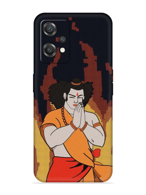 Shree Ram Vector Embossed Soft Silicone Case for Oneplus Nord Ce 2 Lite (5G) Zapvi