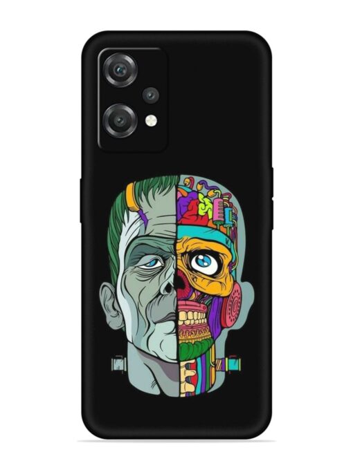 Men Vs Skull Embossed Soft Silicone Case for Oneplus Nord Ce 2 Lite (5G)