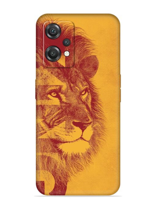 Gold Lion Crown Art Embossed Soft Silicone Case for Oneplus Nord Ce 2 Lite (5G) Zapvi