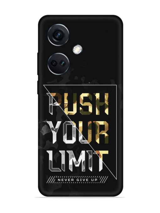 Push Your Limits Embossed Soft Silicone Case for Oneplus Nord Ce 3 (5G)