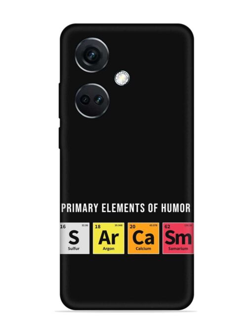 Primary Elements Humor Embossed Soft Silicone Case for Oneplus Nord Ce 3 (5G)