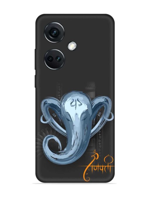 Illustration Lord Ganpati Embossed Soft Silicone Case for Oneplus Nord Ce 3 (5G)