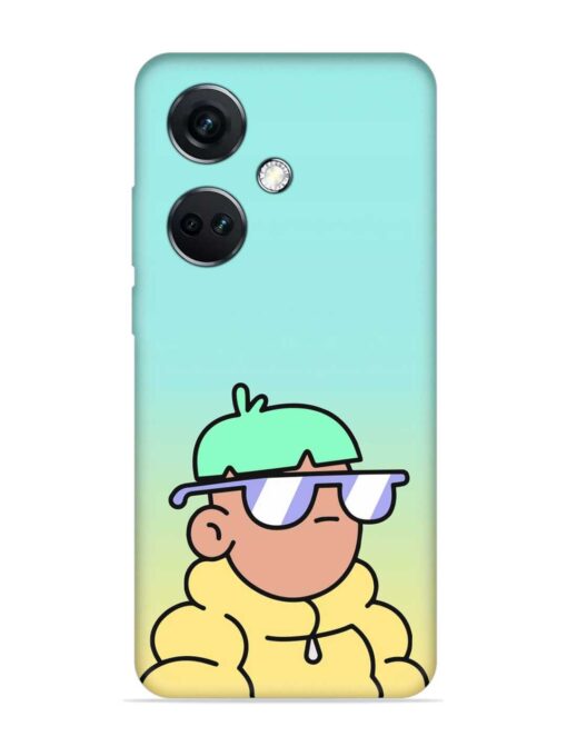 Doodles Cool Character Embossed Soft Silicone Case for Oneplus Nord Ce 3 (5G) Zapvi