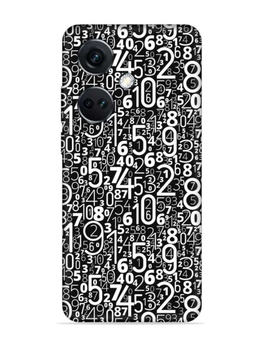 Many Numbers Different Embossed Soft Silicone Case for Oneplus Nord Ce 3 (5G)