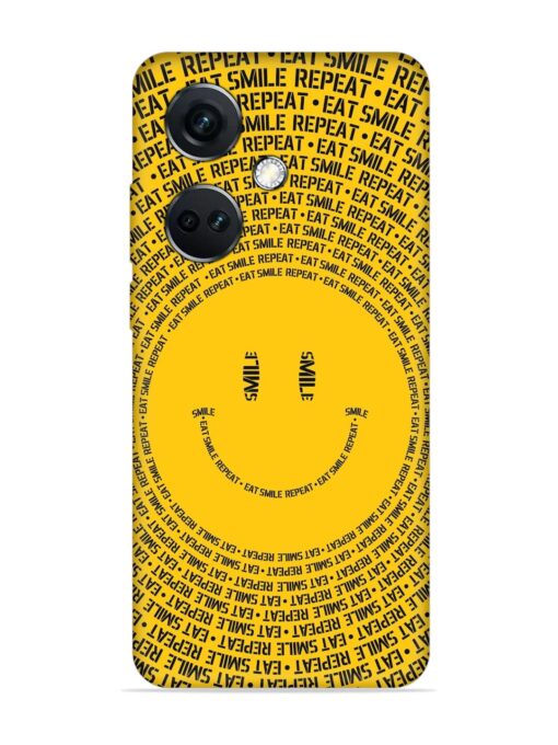 Smiley Embossed Soft Silicone Case for Oneplus Nord Ce 3 (5G) Zapvi