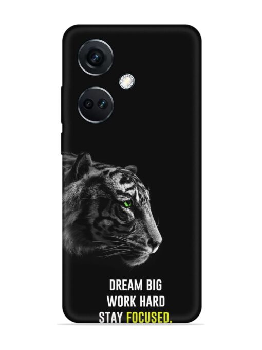 Dream Big Work Hard Embossed Soft Silicone Case for Oneplus Nord Ce 3 (5G)