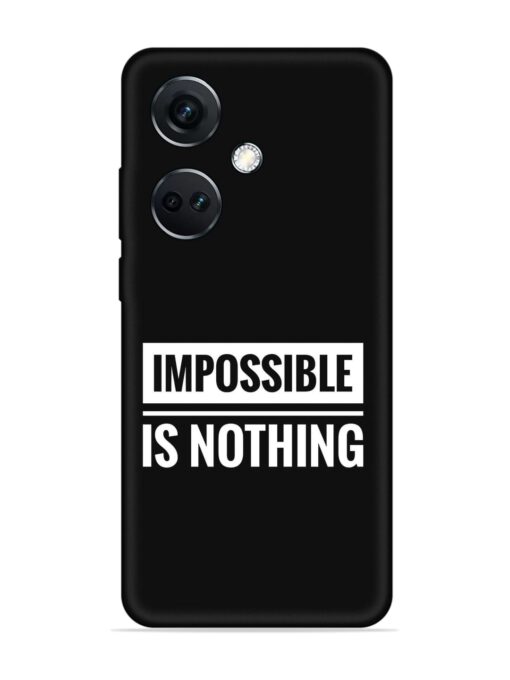 Impossible Is Nothing Embossed Soft Silicone Case for Oneplus Nord Ce 3 (5G)