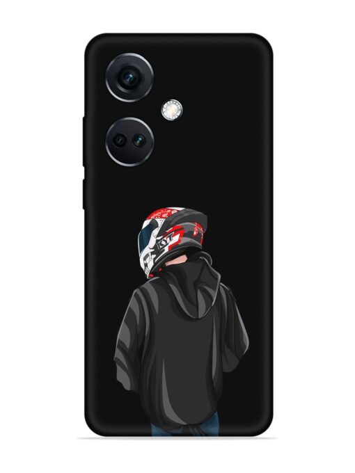 Motorcycle Rider Embossed Soft Silicone Case for Oneplus Nord Ce 3 (5G)