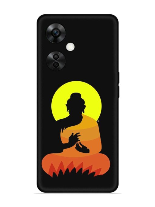 Buddha Art Black Embossed Soft Silicone Case for Oneplus Nord Ce 3 Lite (5G) Zapvi