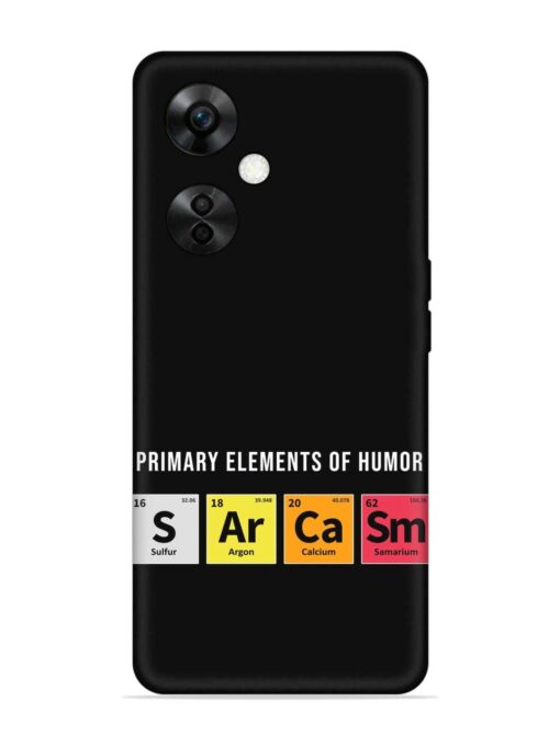 Primary Elements Humor Embossed Soft Silicone Case for Oneplus Nord Ce 3 Lite (5G) Zapvi