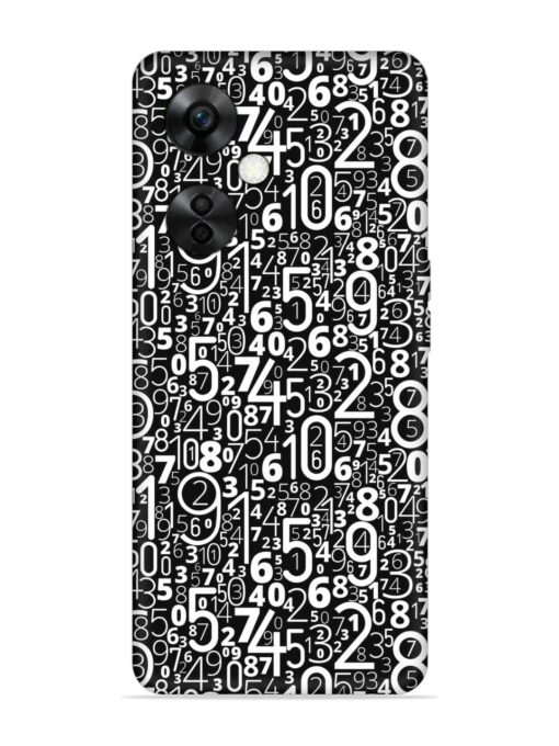 Many Numbers Different Embossed Soft Silicone Case for Oneplus Nord Ce 3 Lite (5G) Zapvi