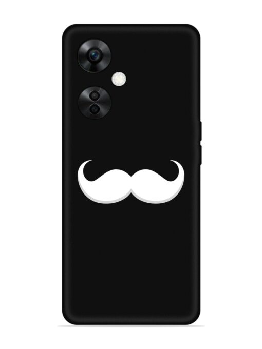 Mustache Vector Embossed Soft Silicone Case for Oneplus Nord Ce 3 Lite (5G) Zapvi